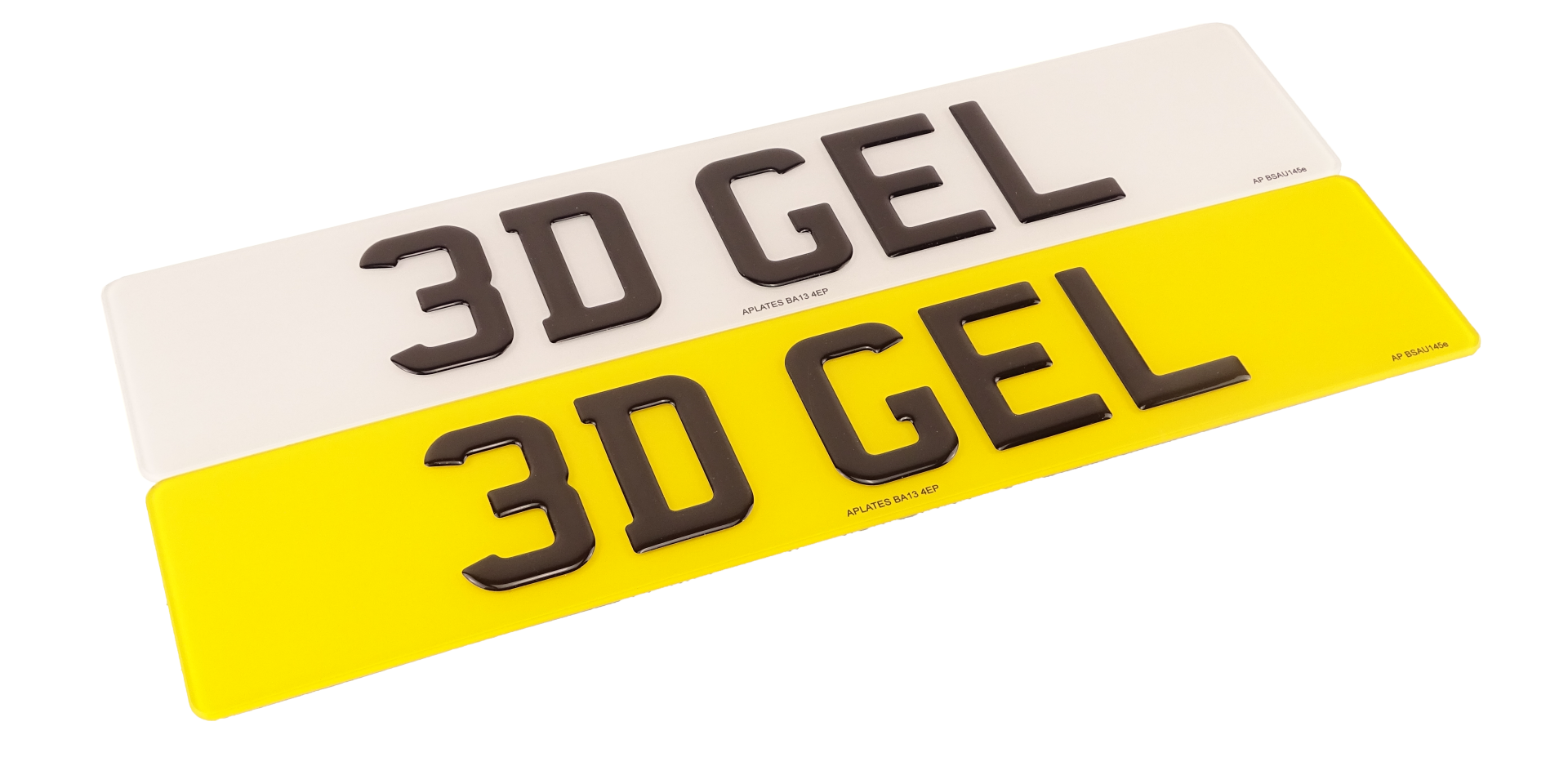3D Number Plates